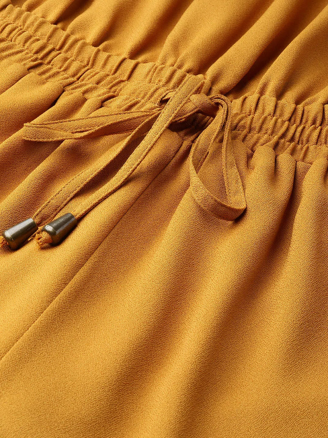 Mustard Jumpsuit Set: Trendy Women's One-Piece Outfits