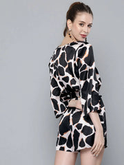 Women Printed Black Jumpsuits & Sets