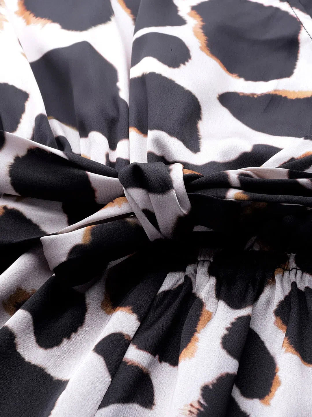 Women Printed Black Jumpsuits & Sets | Animal Print Romper