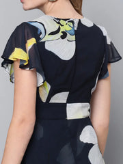 Women Printed Navy Jumpsuits & Sets