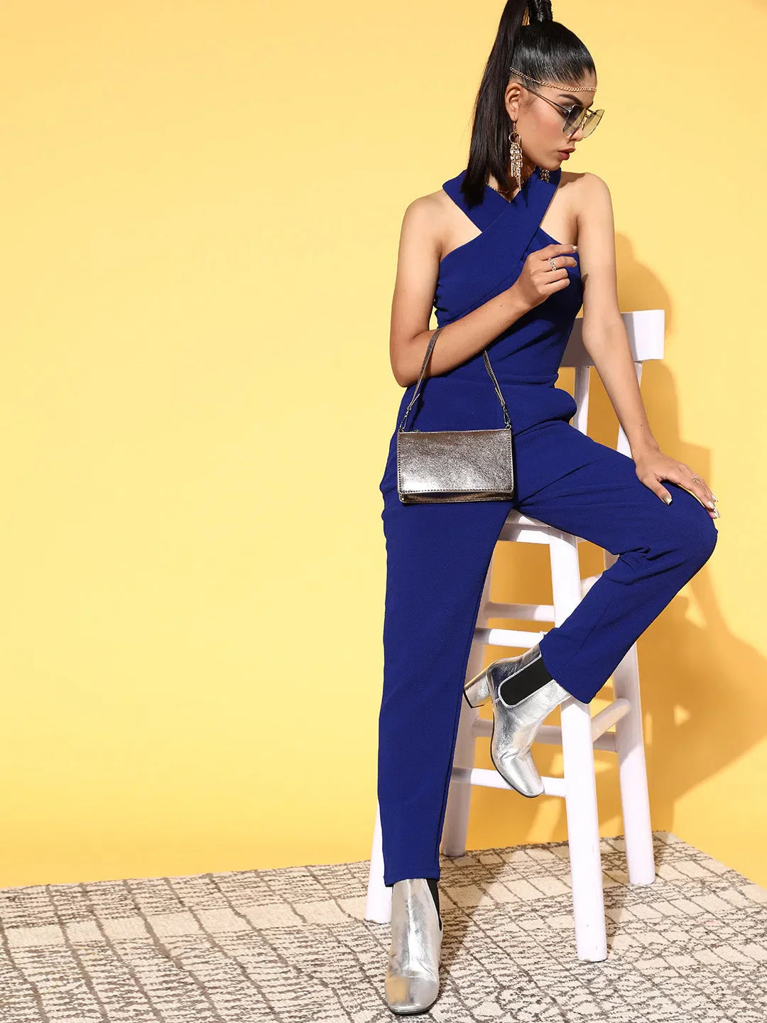 Royal Blue Women's Jumpsuit: Solid & Stylish Comfort Fit