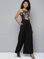 Women Printed Green Jumpsuits & Sets