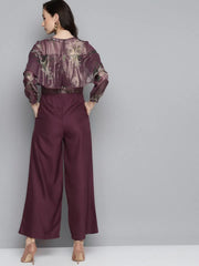 Women Printed Purple Jumpsuits & Sets