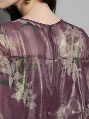 Women Printed Purple Jumpsuits & Sets