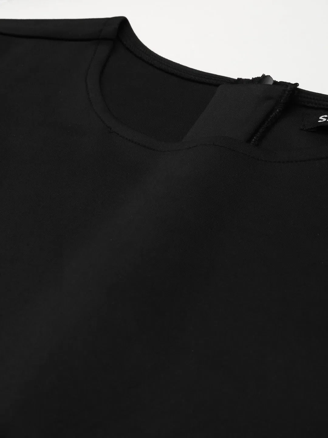 Women's Solid Black Jumpsuit | Party Wear Lehenga Alternative