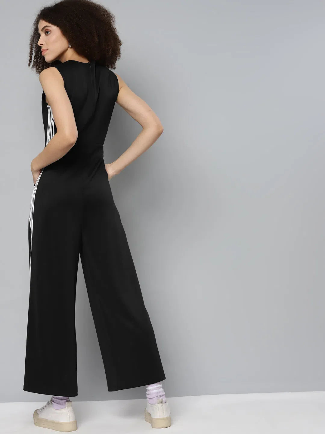 Women's Solid Black Jumpsuit | Party Wear Lehenga Alternative