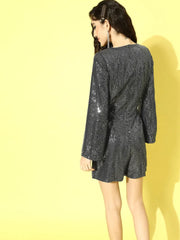 Women Solid Grey Jumpsuits & Sets