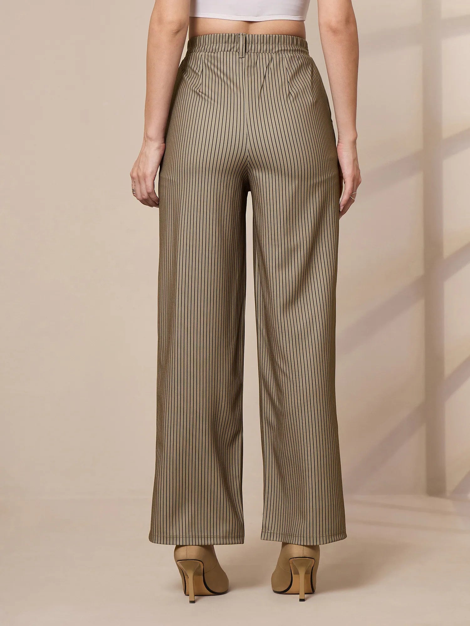 Striped Wide Leg Trousers | Women's Western Wear Collection
