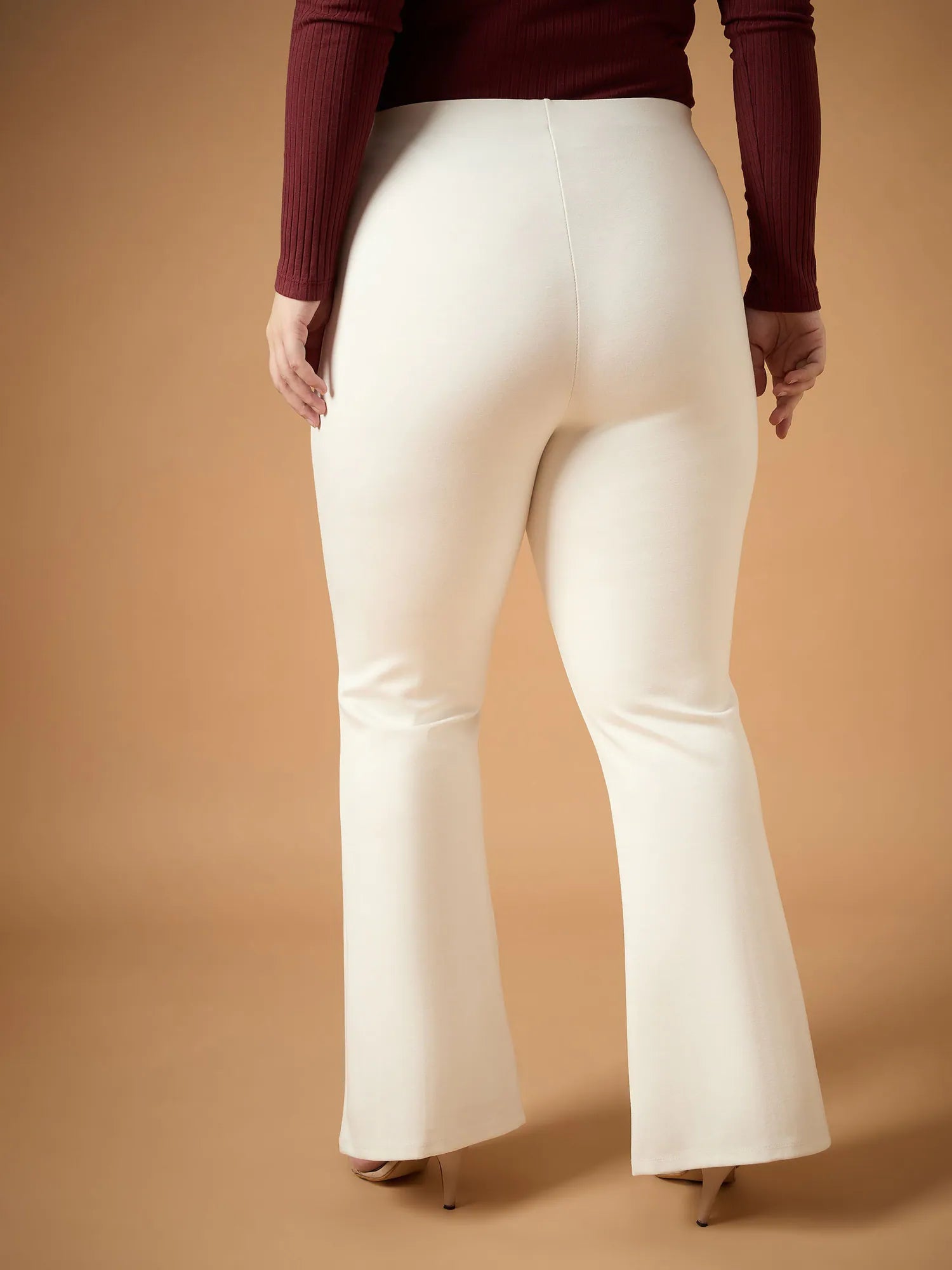 White Slit Bell Bottom Pants | Women's Western Outfits