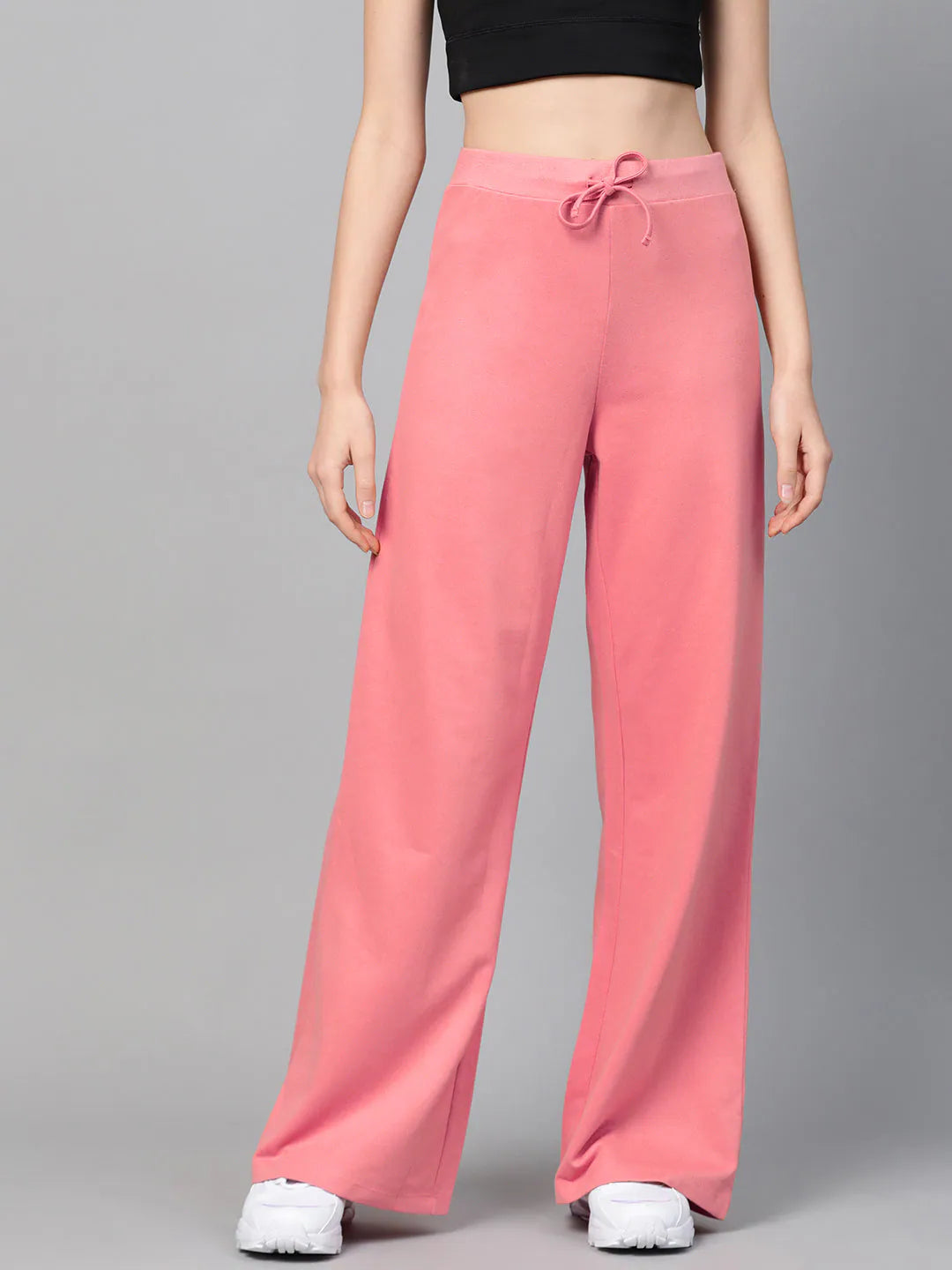 Pink Wide Leg Workout Pants - Gym Clothes for Women