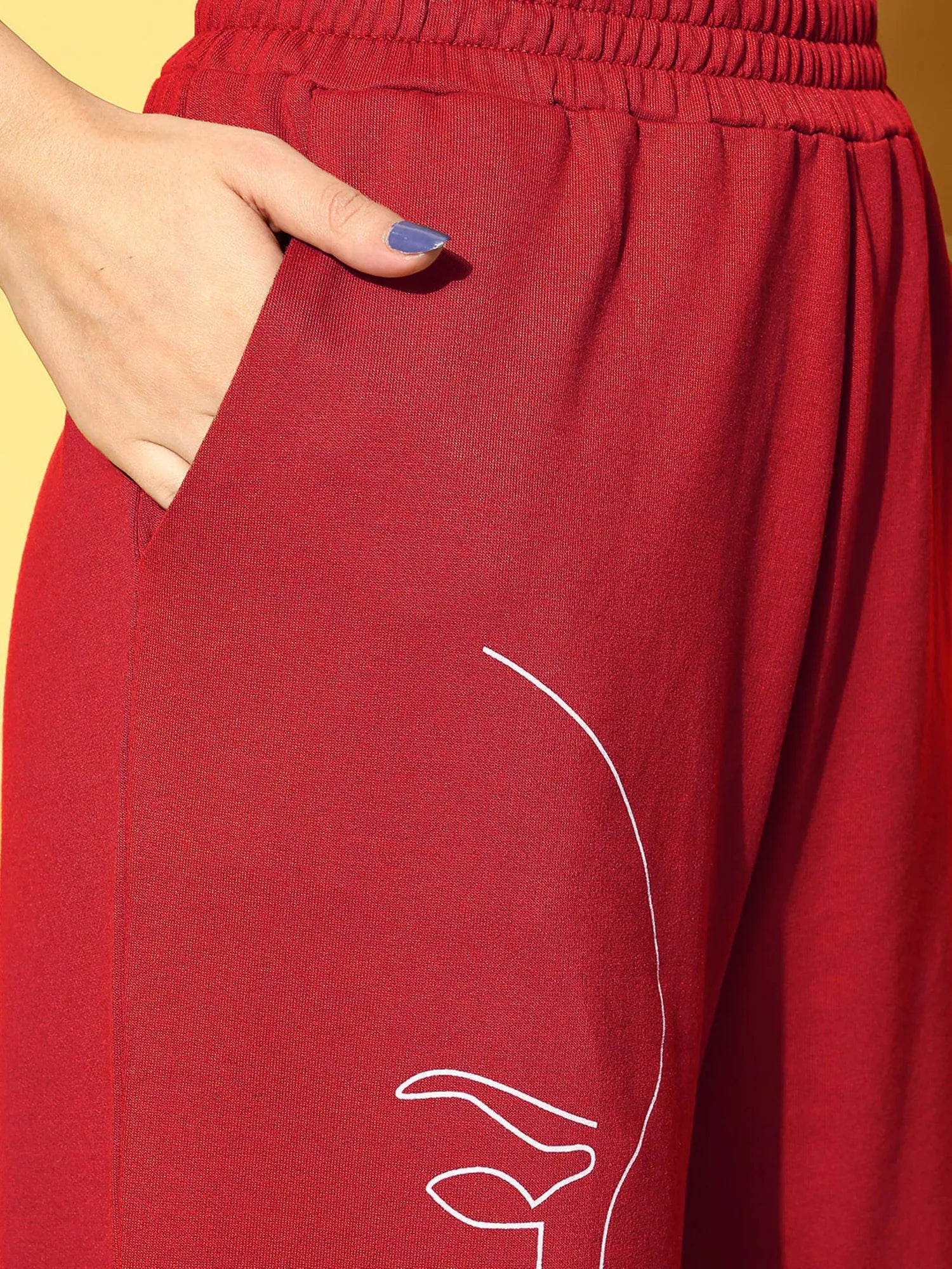 Red Line Art Track Pants - Women's Activewear & Workout Pants