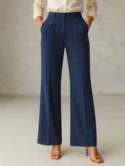 Women Blue Cross Pocket Pants-SFPANT51290