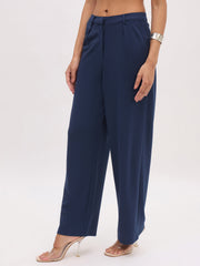 Women Blue Cross Pocket Pants-SFPANT51290