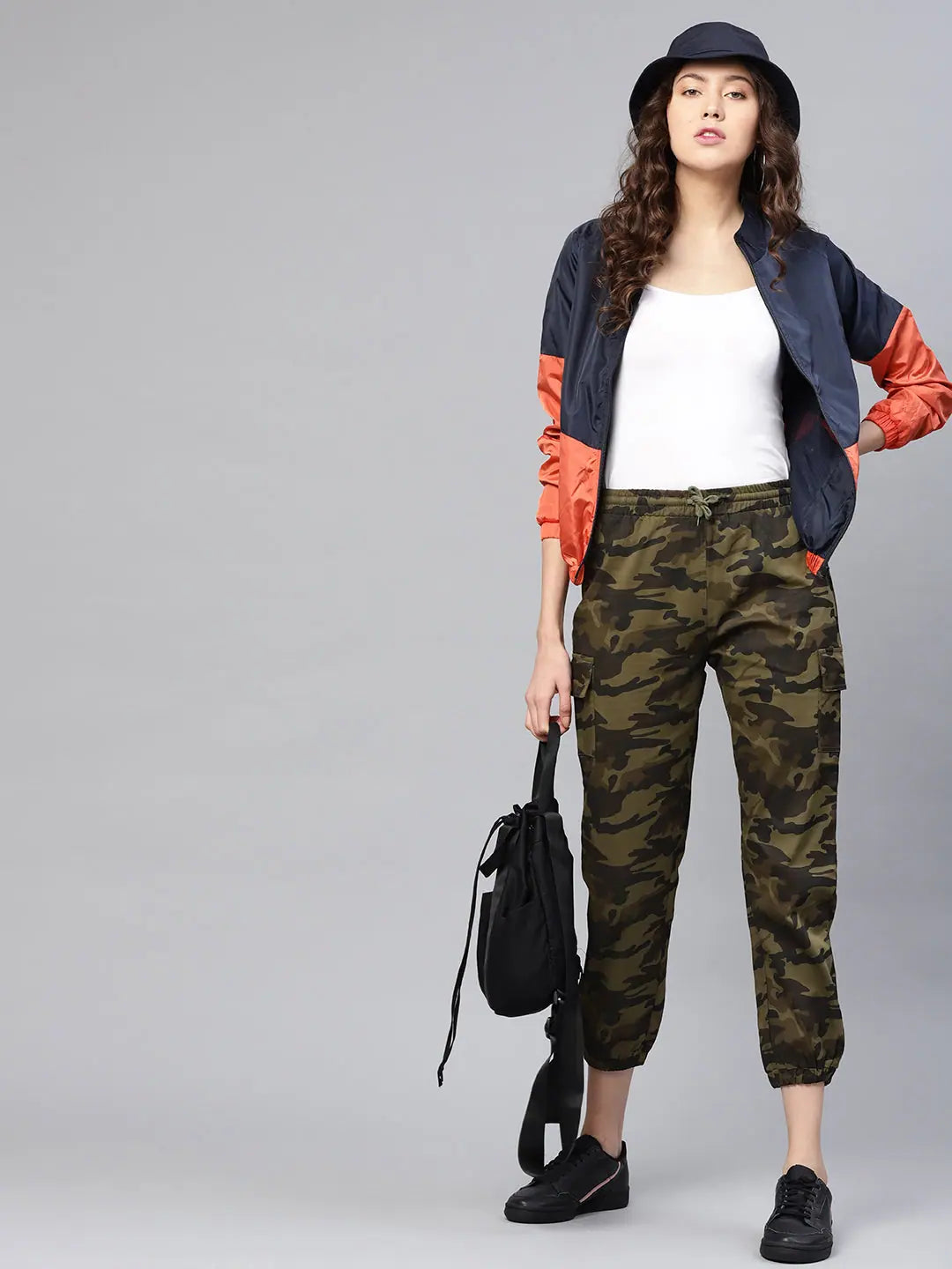 Green Camo Joggers - Women's Western Wear & Cotton Spandex Pant