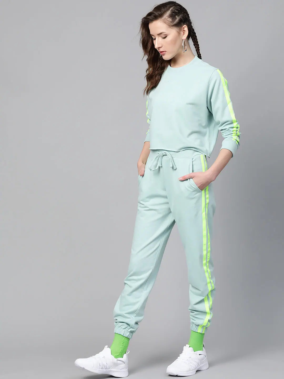 Sea Green Joggers - Activewear Sets & Gym Tank Tops for Women