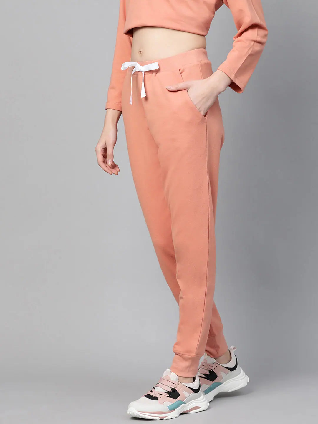 Peach Joggers - Women's Gym Clothes and Workout Pants