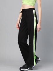 Black Terry Side Tape Drawstring Pants