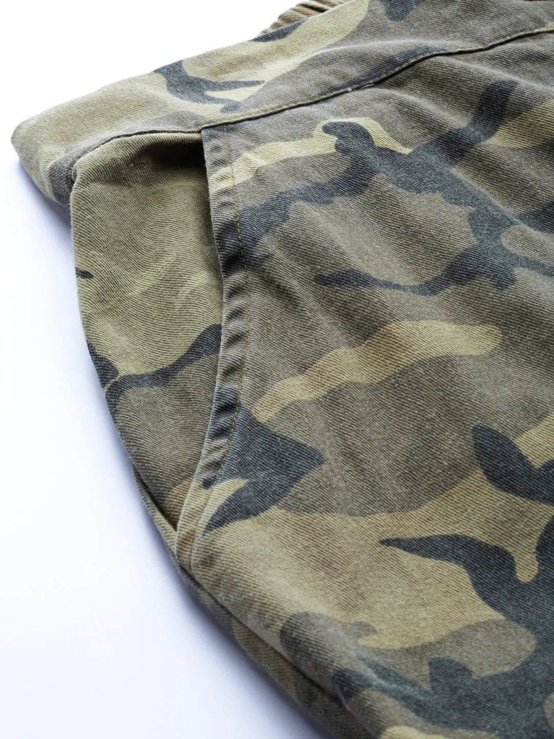 Green Camo Twill Side Pocket Pants - Women's Western Wear