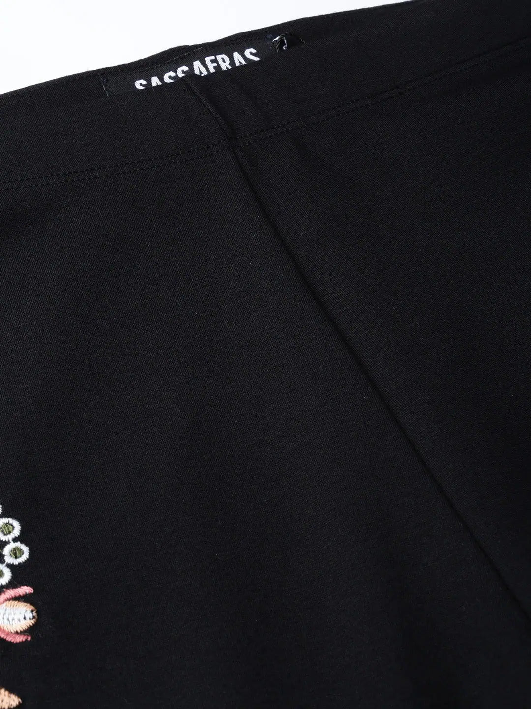 Black Embroidered Jeggings | Women's Ethnic Leggings Online