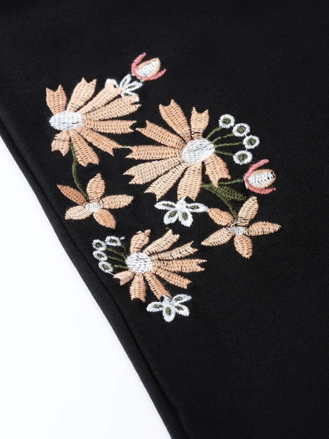 Black Embroidered Jeggings | Women's Ethnic Leggings Online
