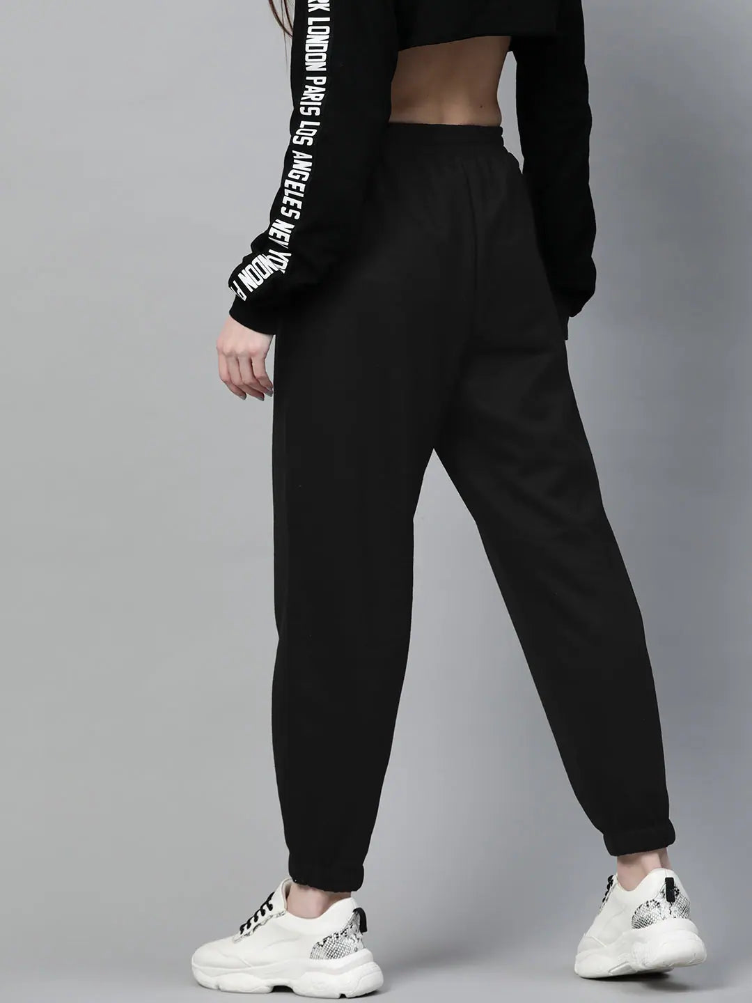 Black Fleece Jogger - Comfort Fit with 