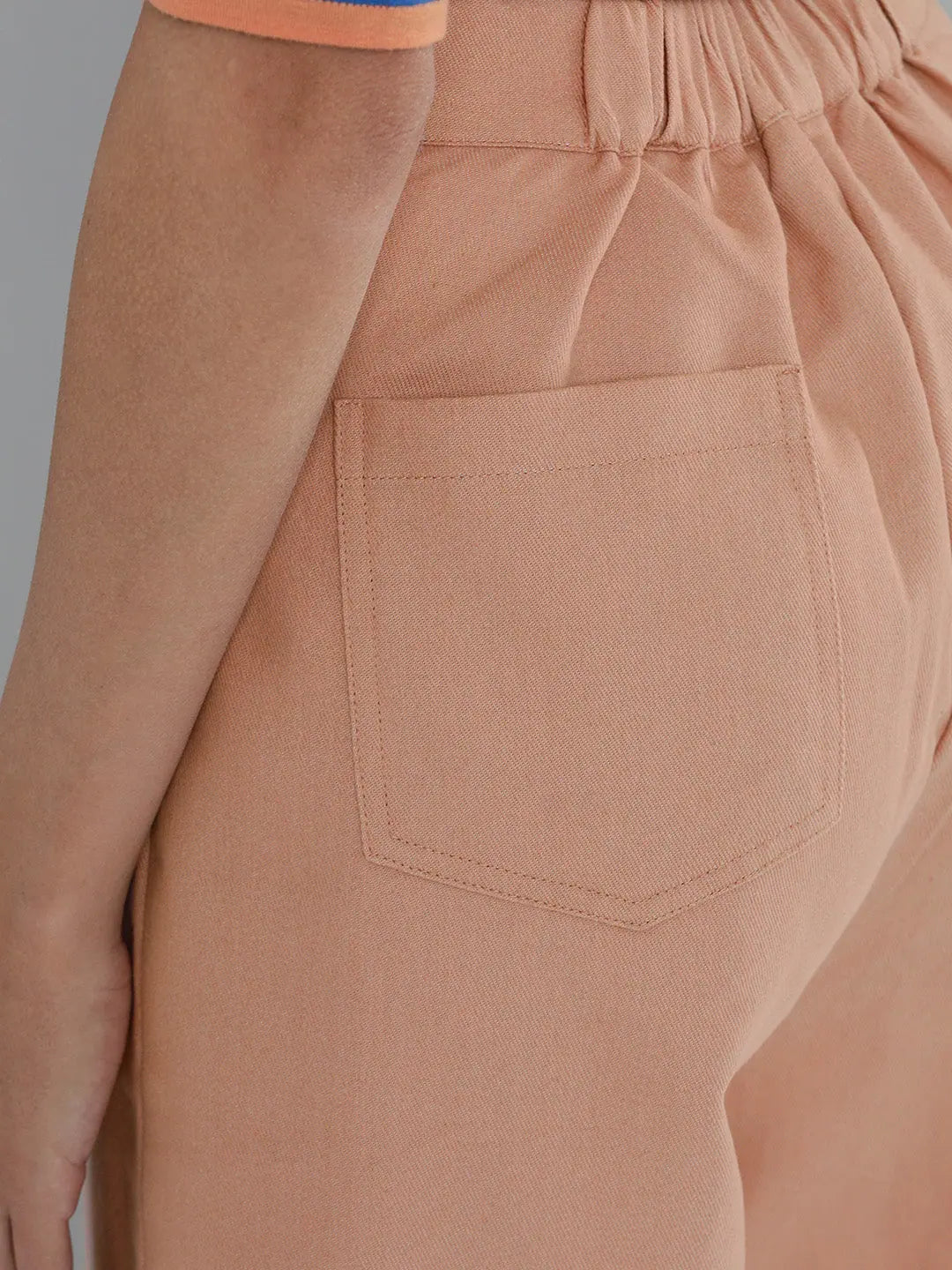 Dusty Pink Side Slit Pants - Women's Western Clothing Outfits