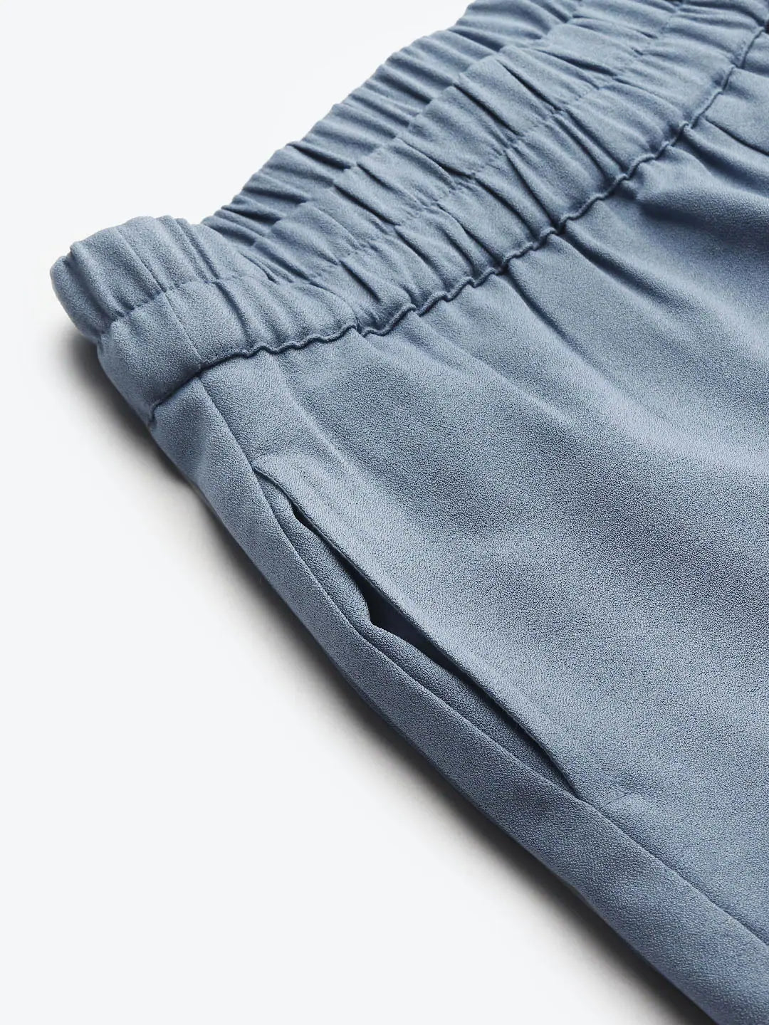 Blue Roll Up Pants - Women's Western Wear | Online Shop