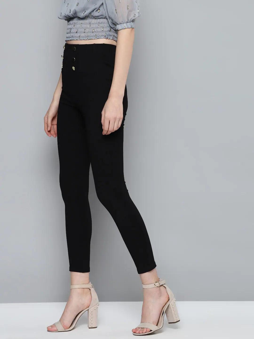 Black High Waist Jeggings | Women's Western Wear Outfits
