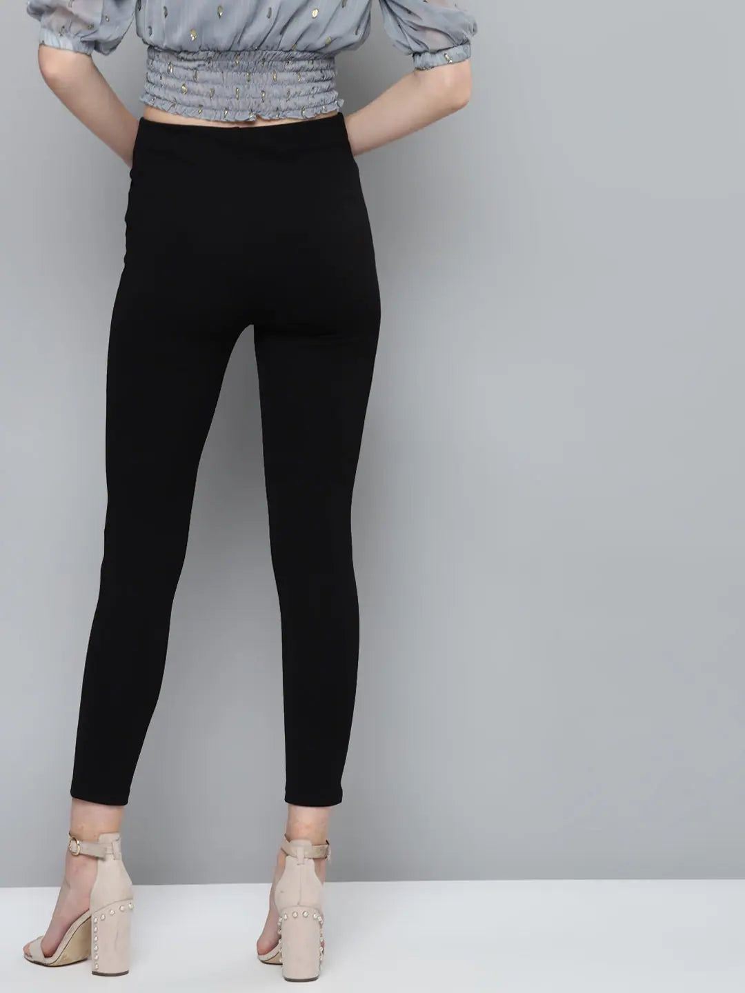 Black High Waist Jeggings | Women's Western Wear Outfits