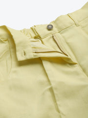 Yellow Twill Straight Pants