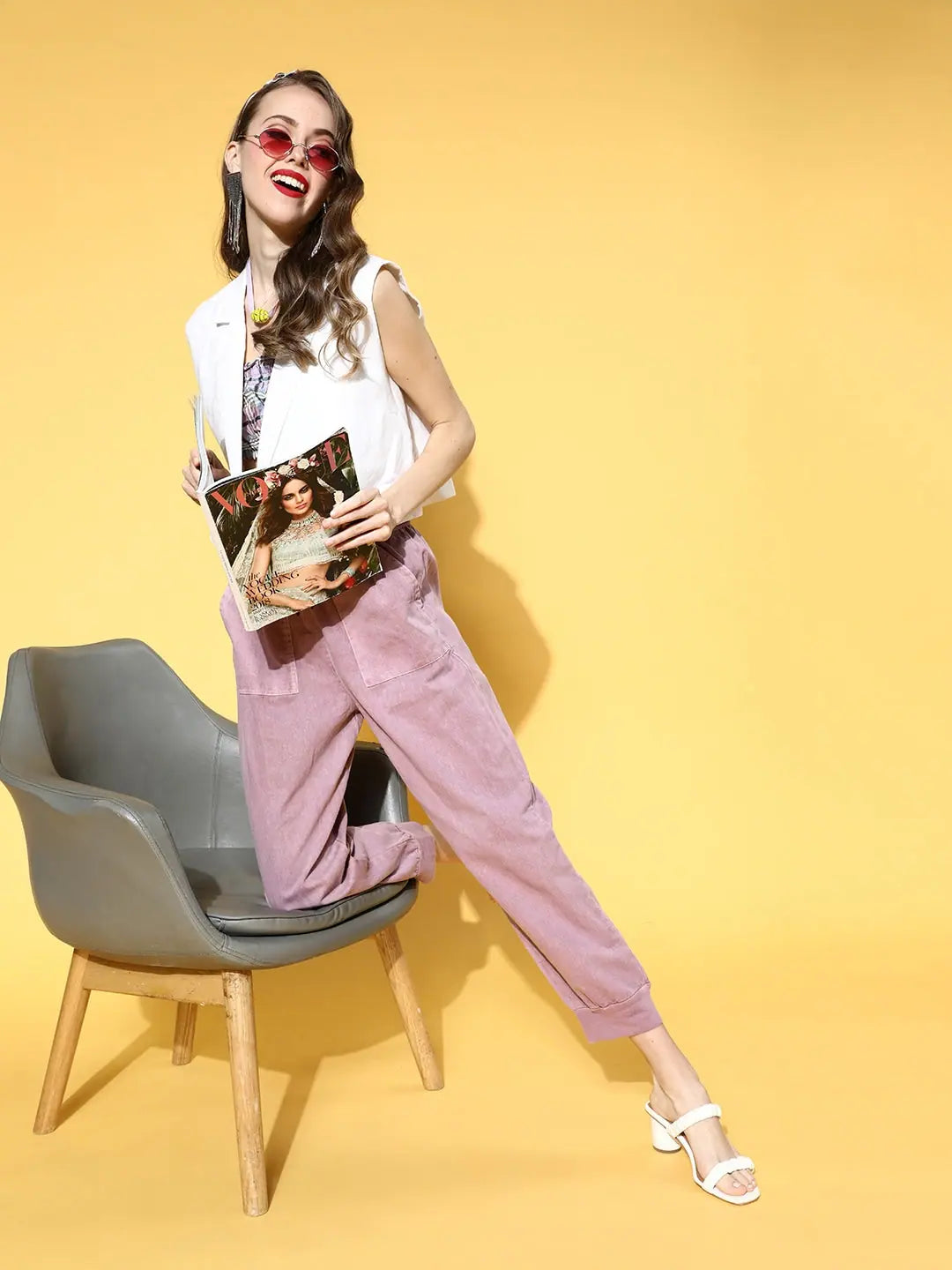 Lavender Garment Dyed Joggers - Women's Western Wear