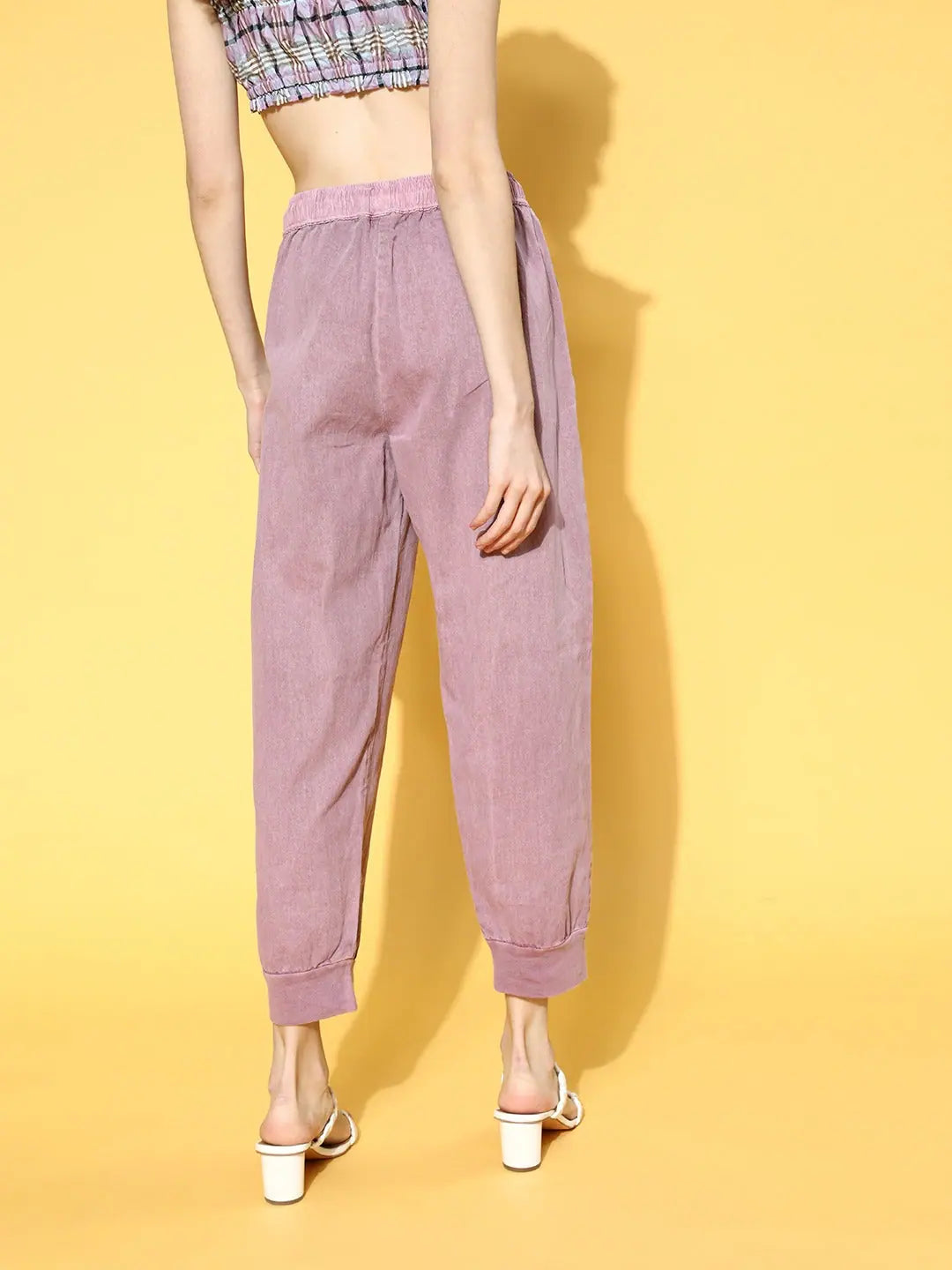 Lavender Garment Dyed Joggers - Women's Western Wear
