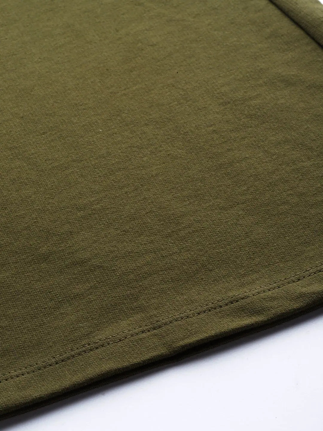 Olive Terry Drawstring Pants | Lehenga Choli Style