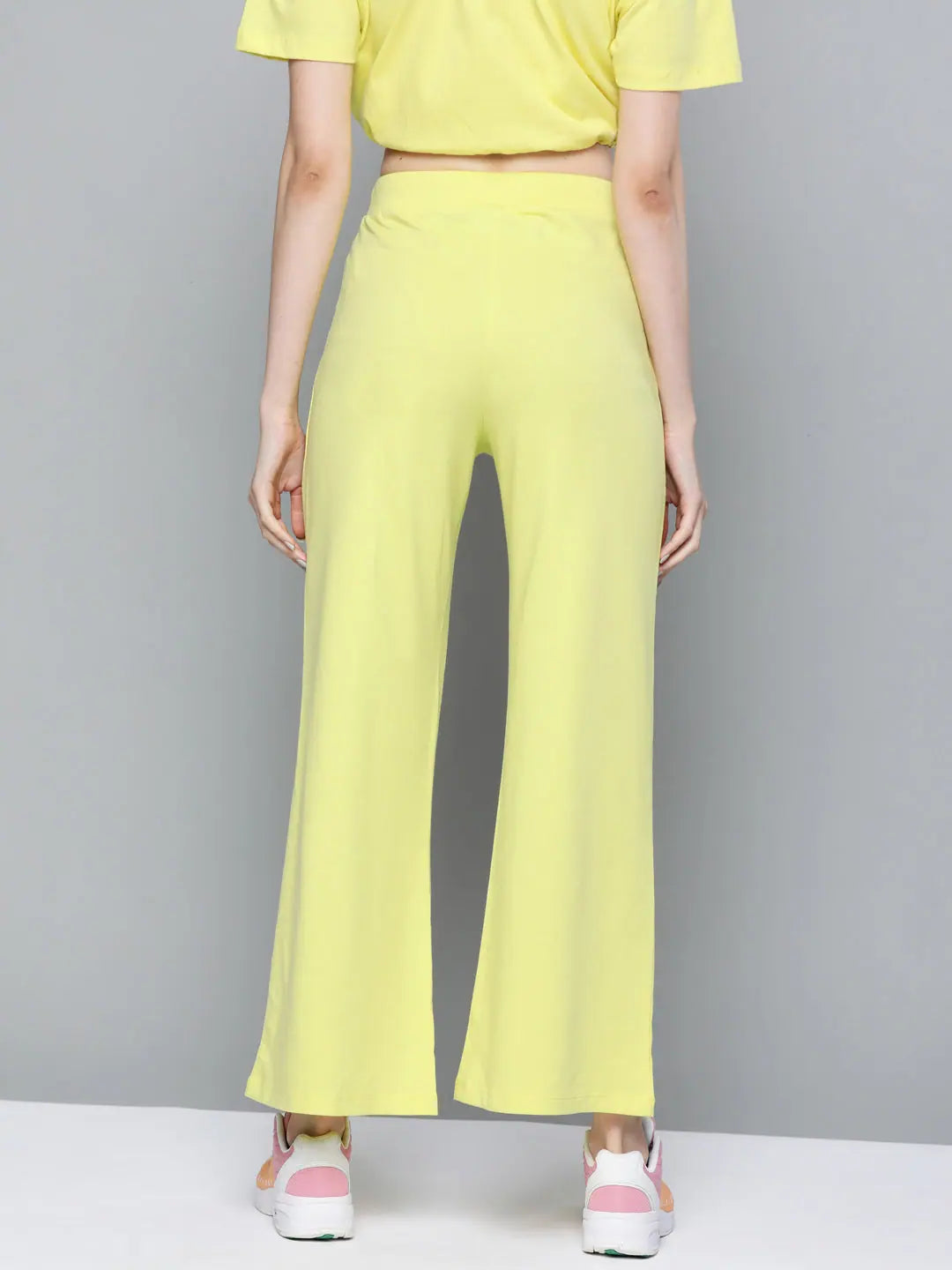 Yellow Terry Wide Leg Pants | Women's Western Wear