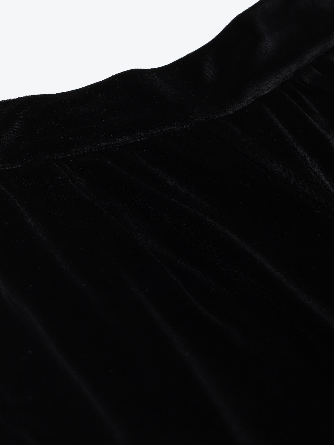 Black Velvet Straight Pants-SFPANT5461