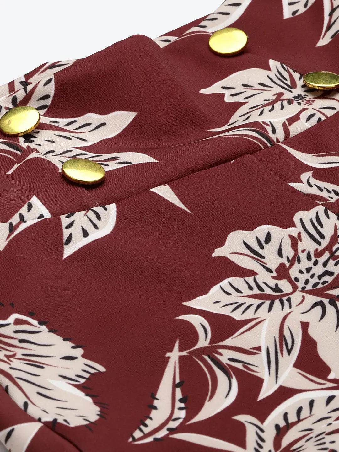 Floral Scuba Track Pants - Women's Activewear Gym Clothes