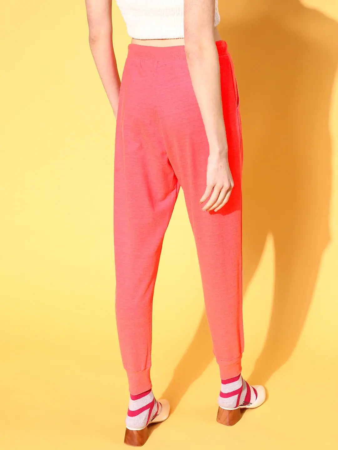 Neon Pink Basic Joggers - Women's Activewear Gym Clothes