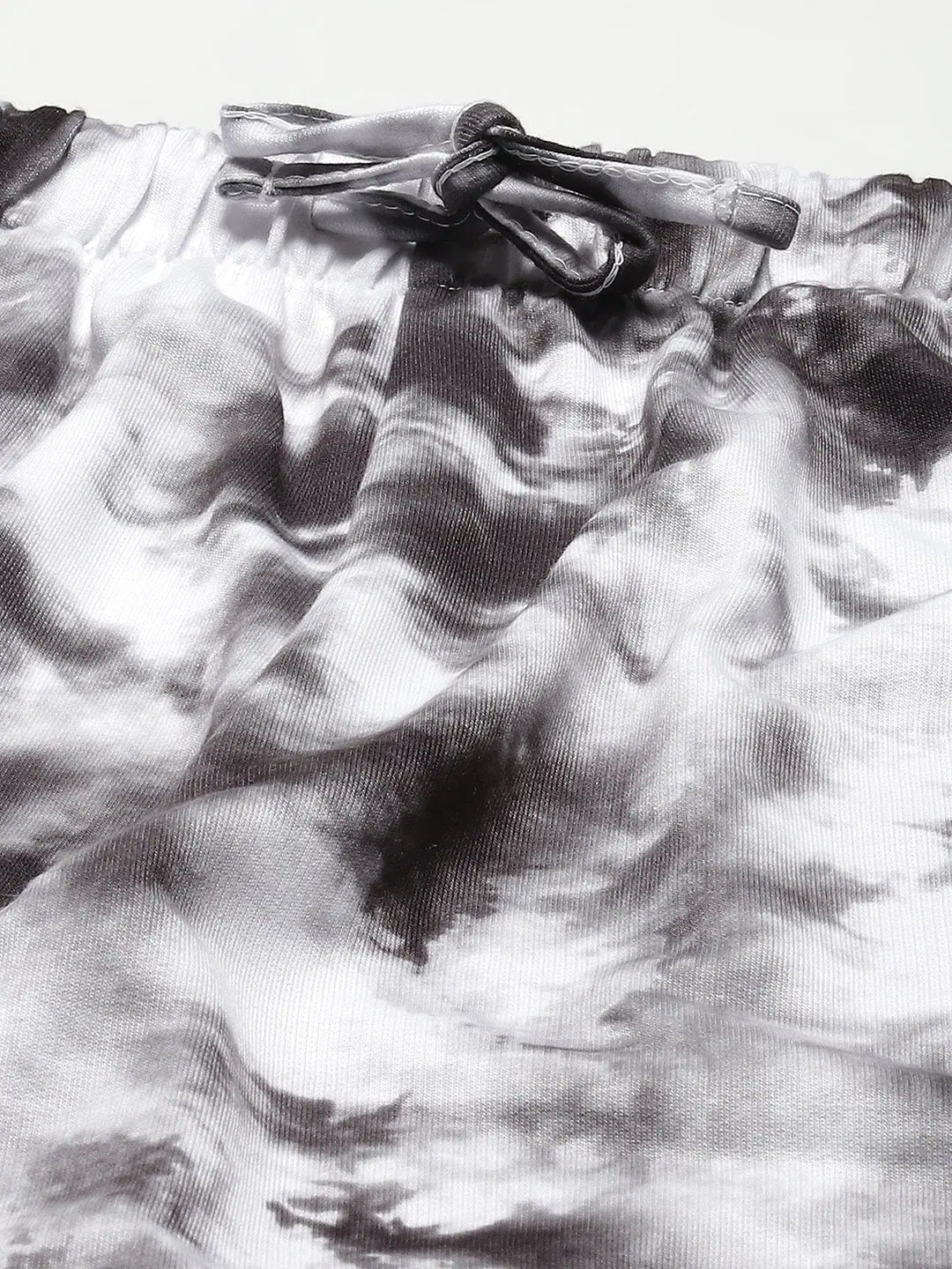 Grey & White Terry Joggers - Cloud Wash Women's Western Wear