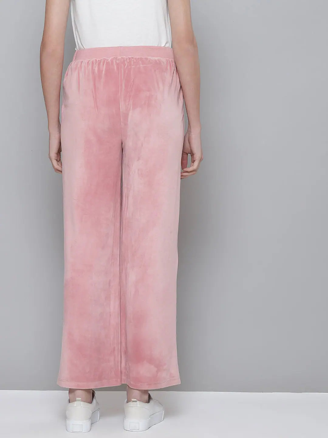Pink Velour Wide Leg Pants: Women's Western Wear Online