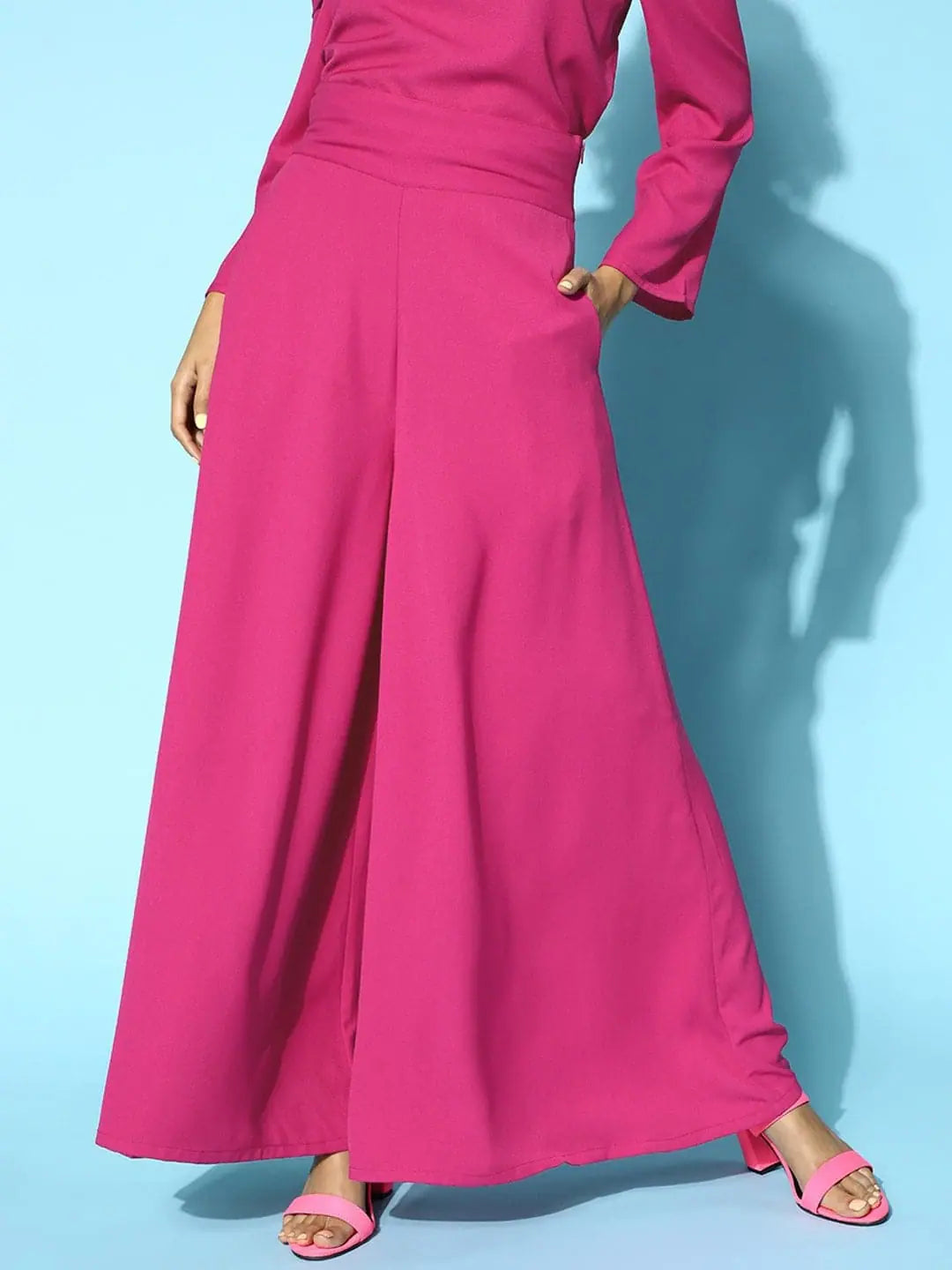 Fuchsia Wide Leg Pants | Women's Western Clothing Online