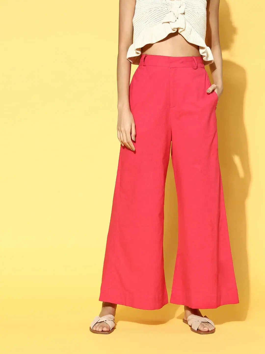 Fuchsia Wide Leg Pants | Women's Western Wear