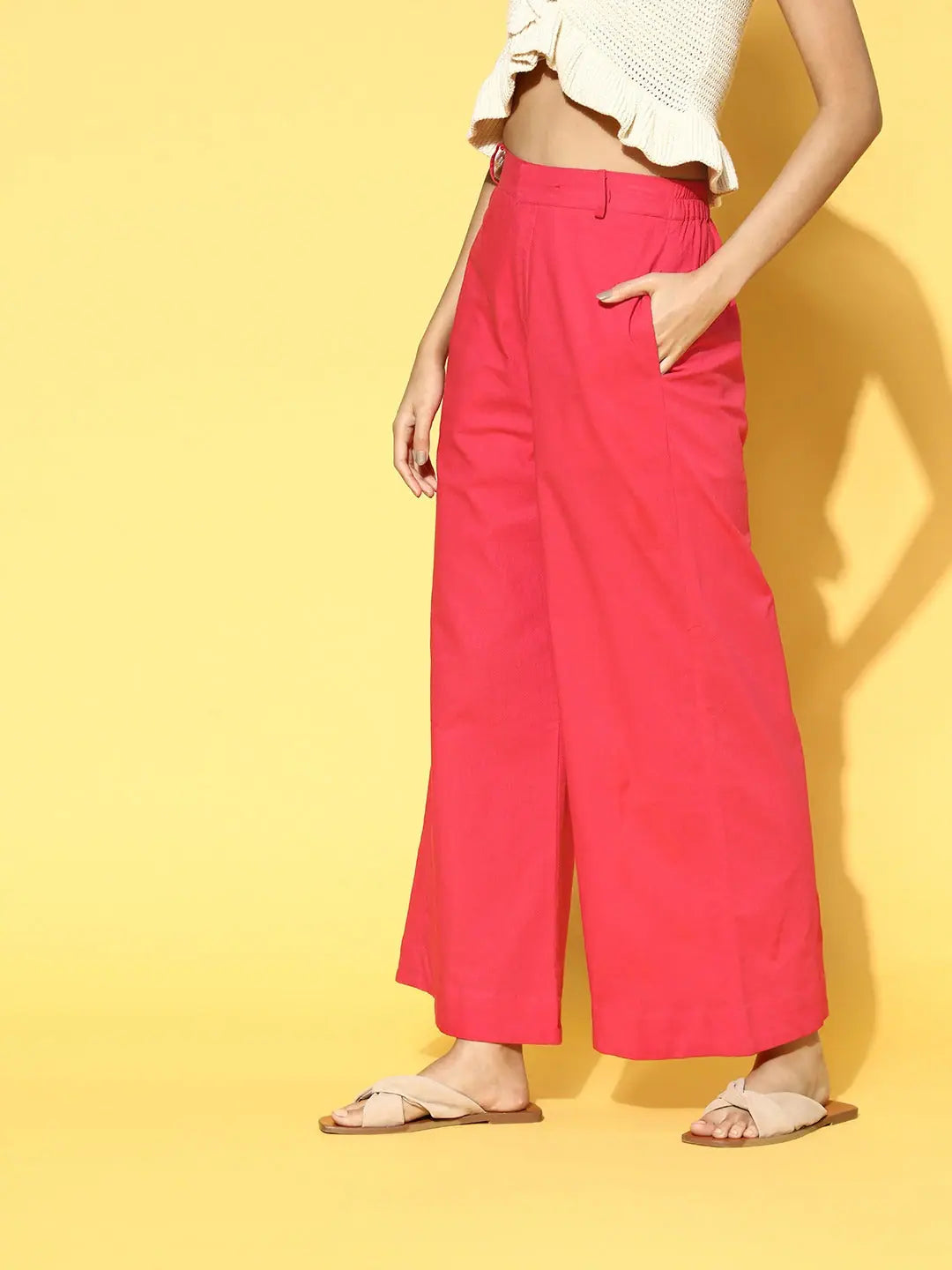 Fuchsia Wide Leg Pants | Women's Western Wear