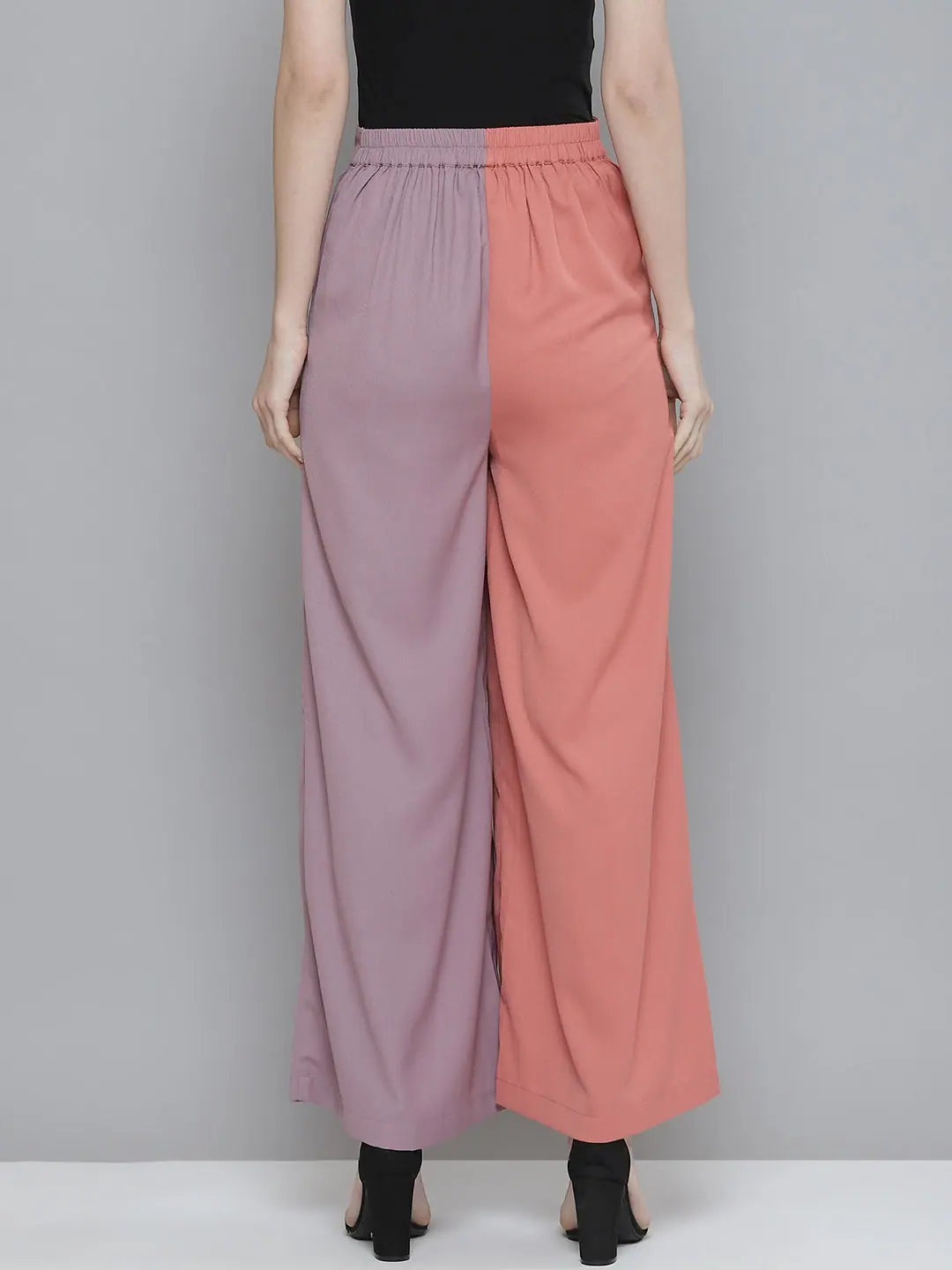 ColourBlock Wide Leg Pants - Women's Western Wear Outfits