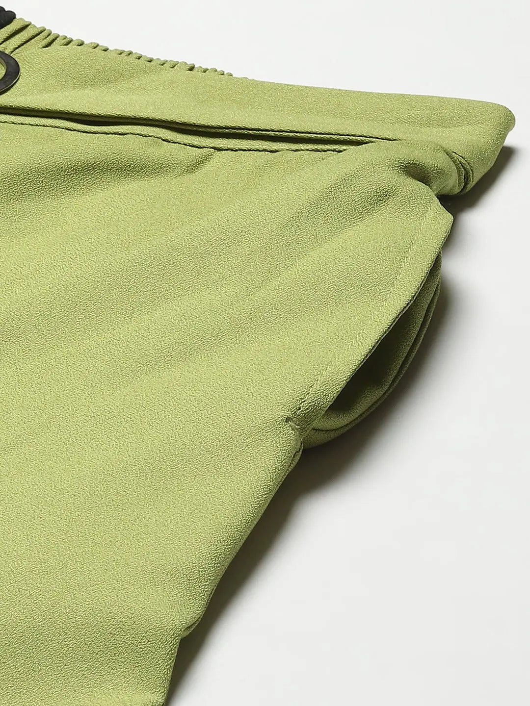 Green & Black Colorblock Wide Leg Pants - Women's Western Wear