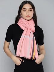 Pink Checks & Stripes Stole