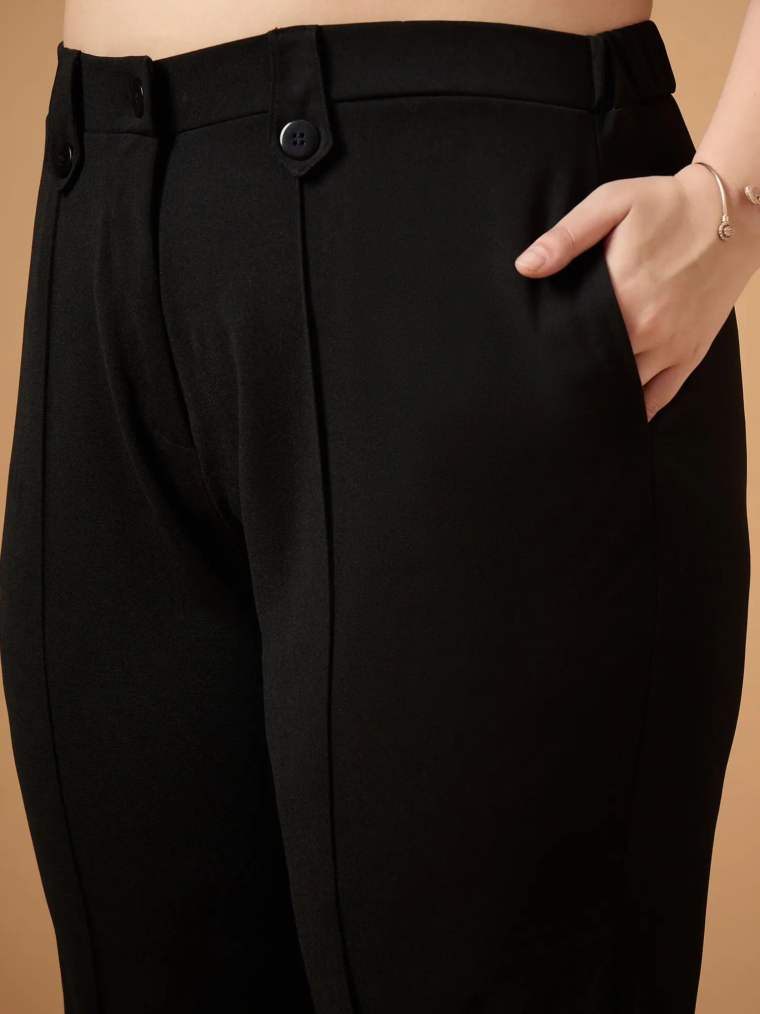 Black Peplum Co Ord Set: Women's Stylish Two Piece Sets Online