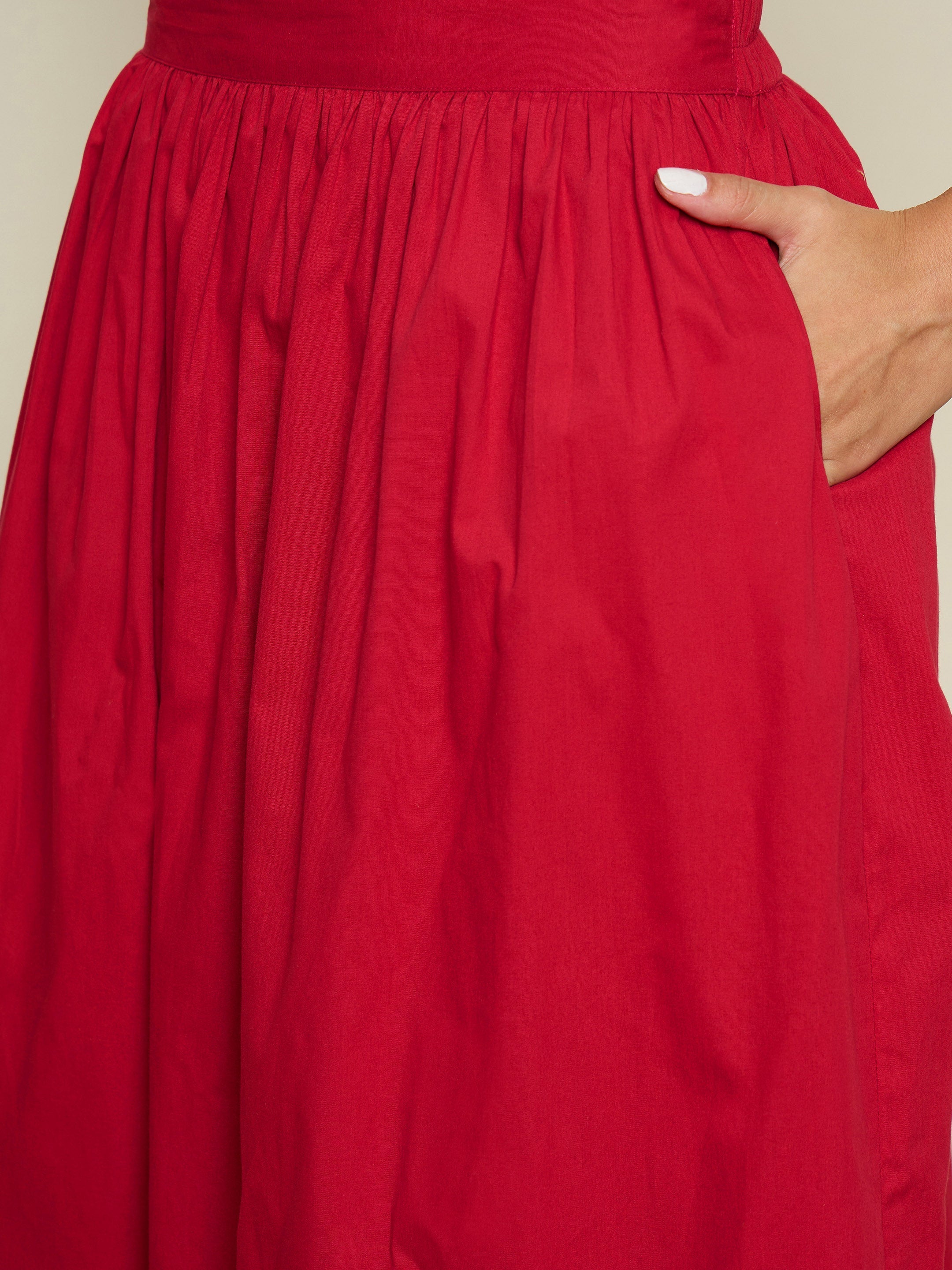 Women Fuchsia Foil Print Double Breasted Blazer With Gathered Skirt-SFSETS96639