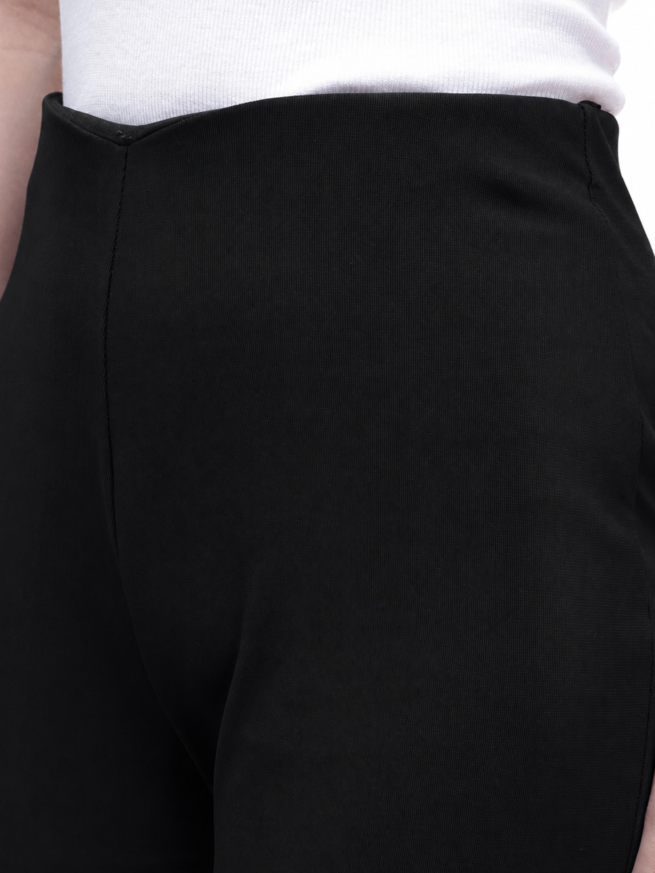DesiQlo Black Button Down Full Sleeve Top with Track Pants - Blac
