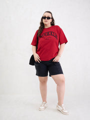 Women Black Denim Hem Pockets Bermuda Shorts-SFSHOR90110