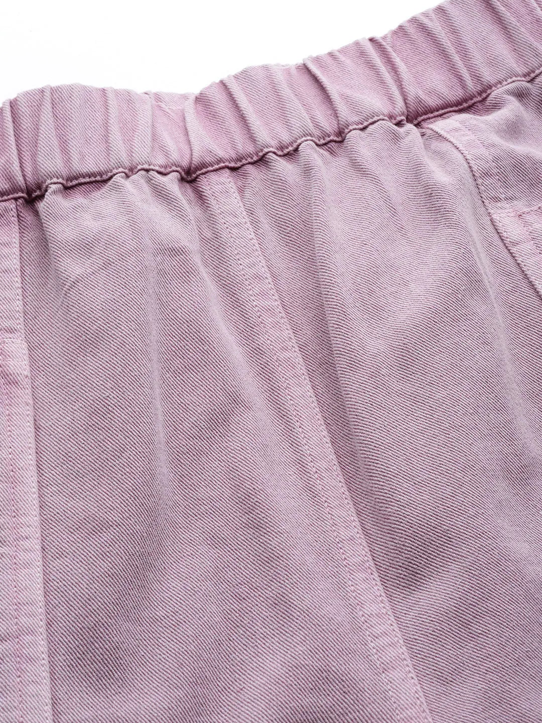 Lavender Twill Shorts - Designer Garment Dyed Cotton